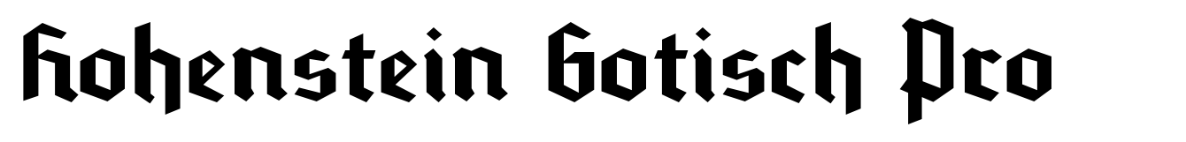 Hohenstein Gotisch Pro